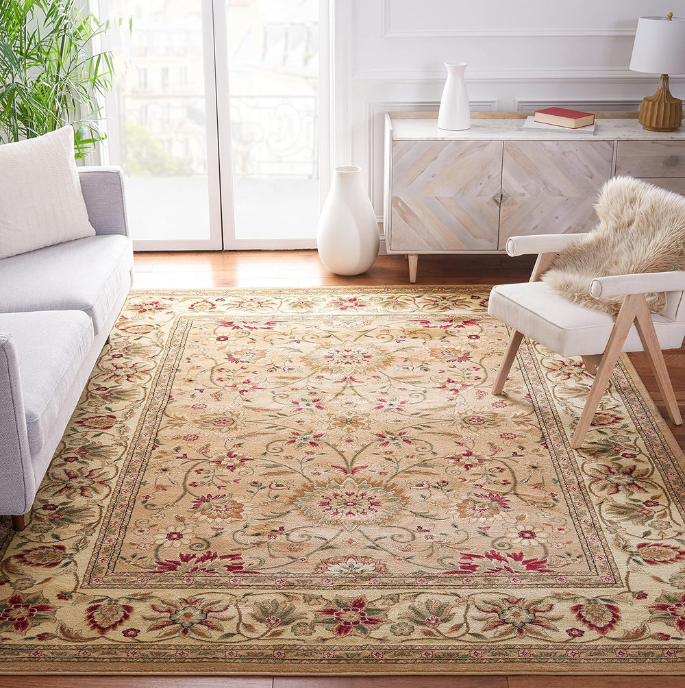 SAFAVIEH Lyndhurst Area Rug 8x10 Large, Beige & Ivory LNH212D