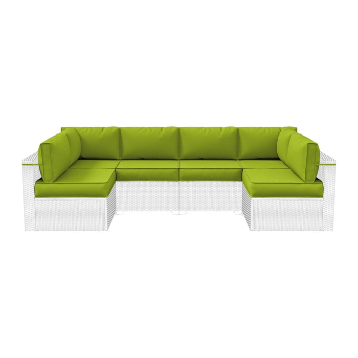 14-Piece Outdoor Cushions for Patio Furniture,Water-Resistant Sofa Cushion