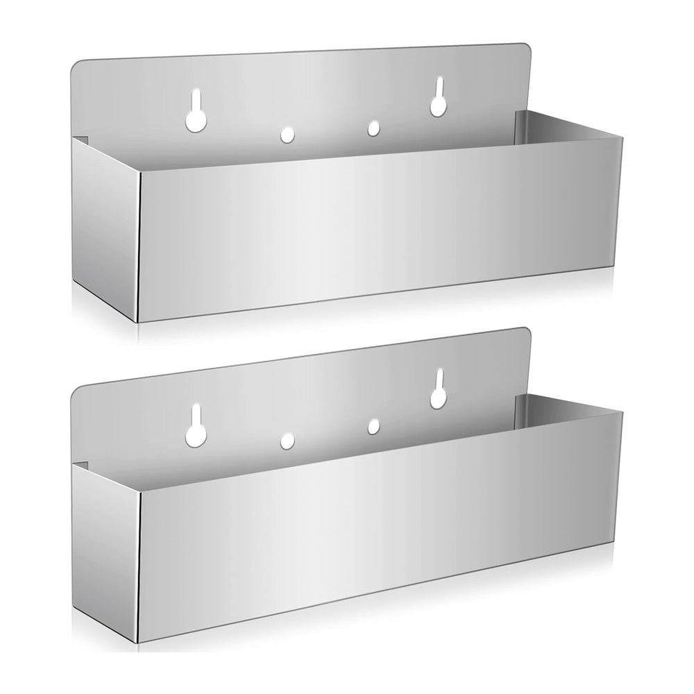 2 Pack 15 Inch Single Speed Rail Stainless Steel Liquor Bottle Holder | Wall ...
