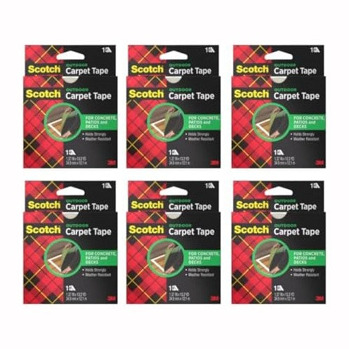 3M Scotch Double-Sided Carpet Tape 1.3 in x 40 ft – Heavy Duty Indoor/Outdoor...