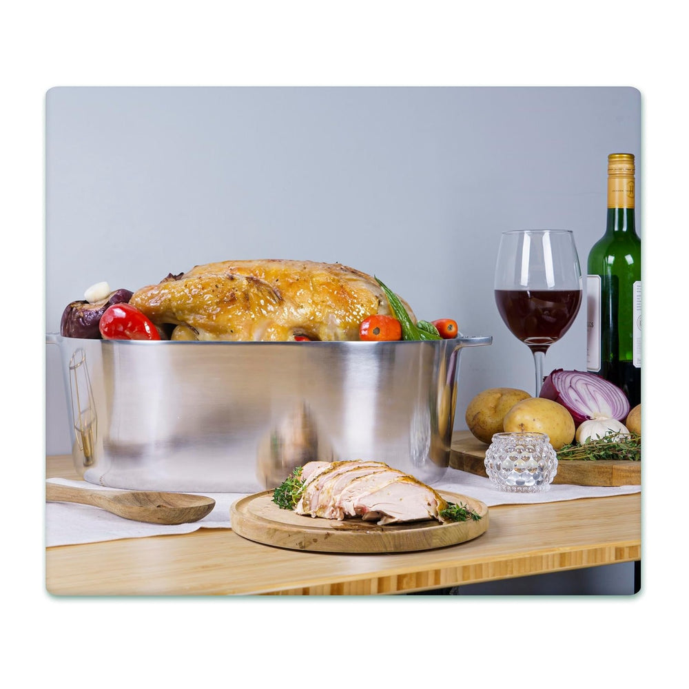 Cast Aluminum Oval Dutch Oven with Lid - 10 QT Heavy Duty & Lightweight R...