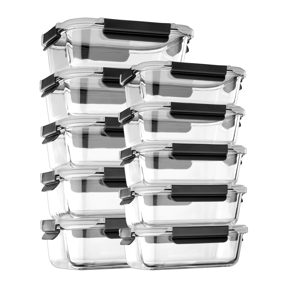 coccot Glass Food Storage Containers (10 Pack)