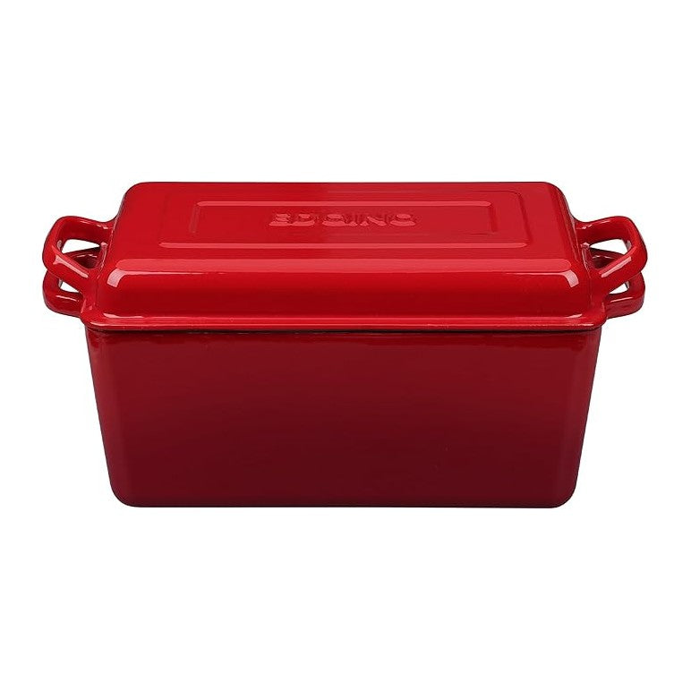 EDGING CASTING Enameled Cast Iron Dutch Oven, Oblong Bread Oven