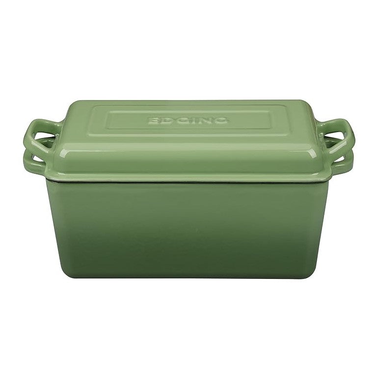 EDGING CASTING Enameled Cast Iron Dutch Oven, Oblong Bread Oven