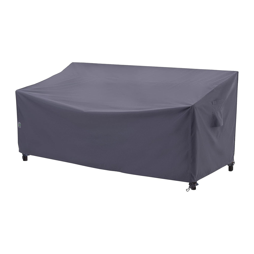 F&J Outdoors I Shape 3-Seater Patio Sofa Covers, Grey, 82"W x 39&quo...