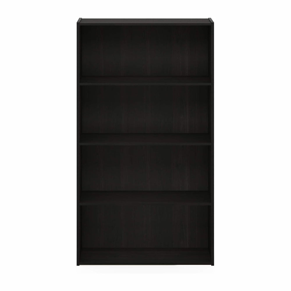 Furinno Pasir 4-Tier Bookcase / Bookshelf / Storage Shelves, Espresso