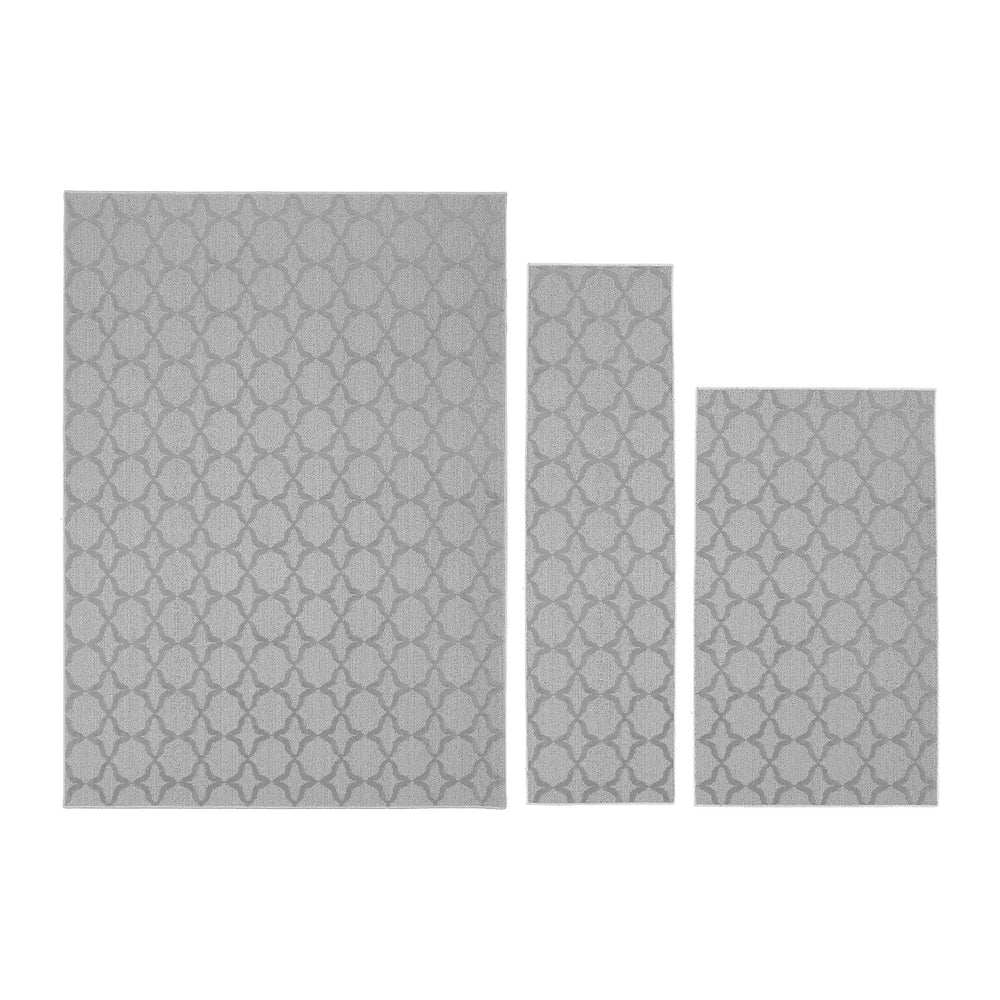 Garland Rug Sparta Non Slip Polypropylene 3-Piece Set (5'x7', 3'x...