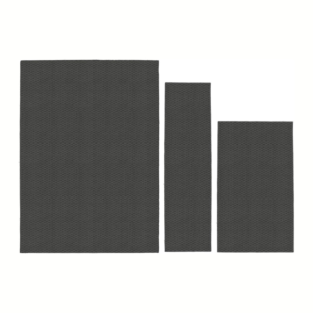 Garland Rug Town Square Cinder Gray 3 Piece Set (5'x7', 3'x4'...