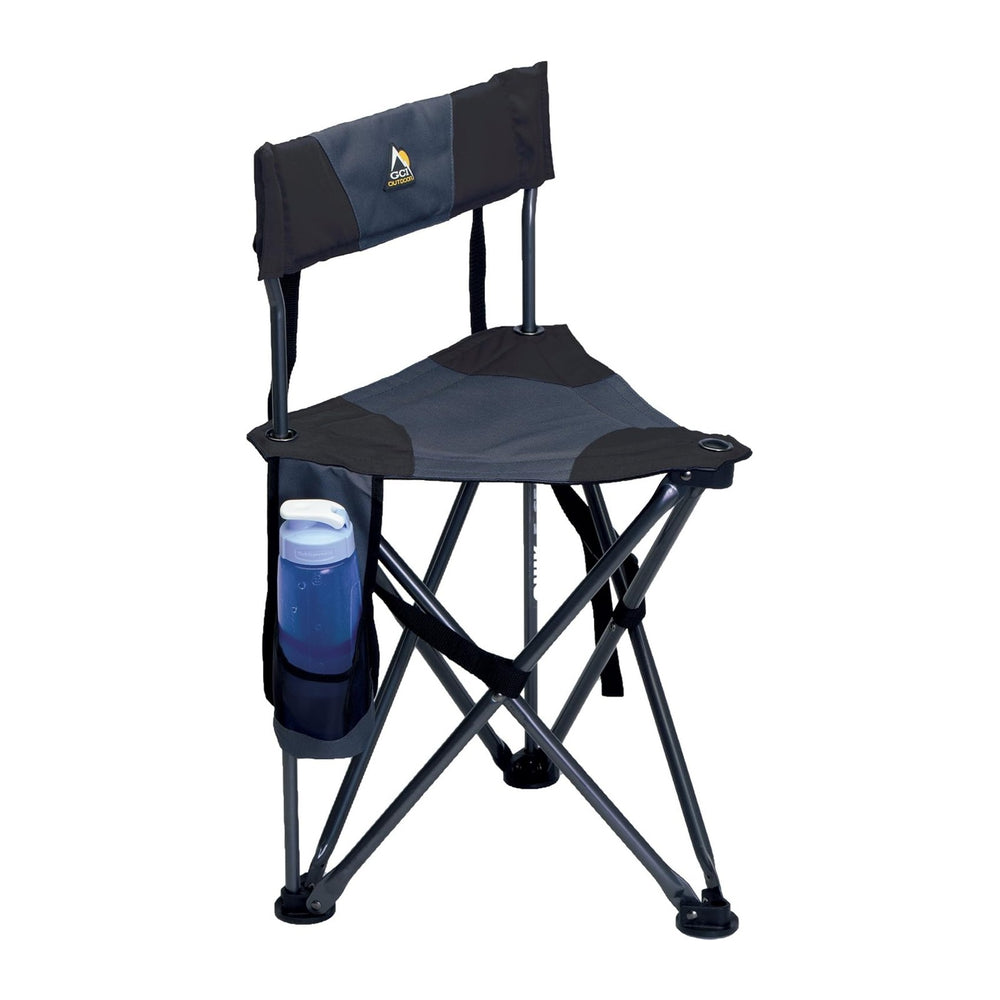 GCI Outdoor Quik-E-Seat | Portable, Folding Tripod Chair with Drink Holder an...