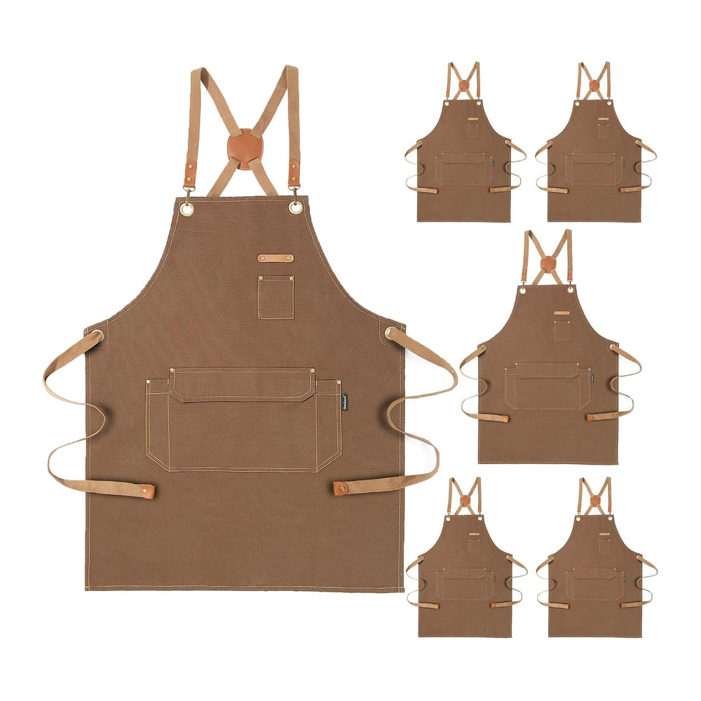 Genixart 6 Bulk Pack Chef Apron