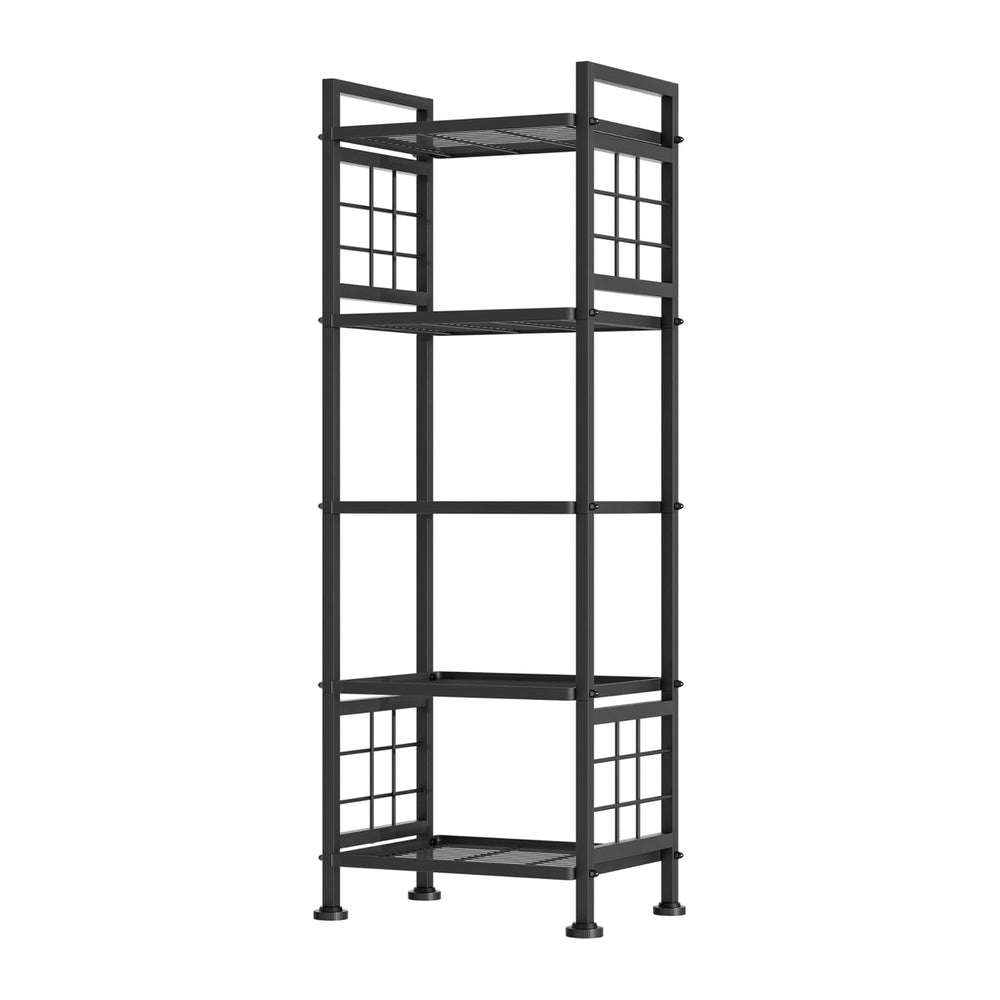 GIOTORENT 5-Wire Standing Book Shelf & Bookcase, Metal Storage Shelving Unit