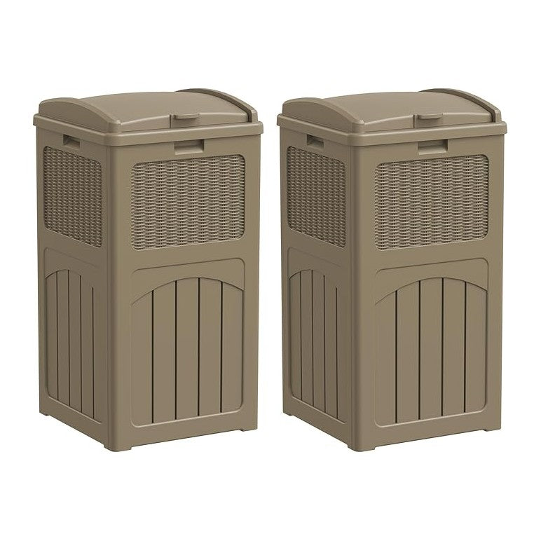 Greesum 33 Gallon Outdoor Trash Can