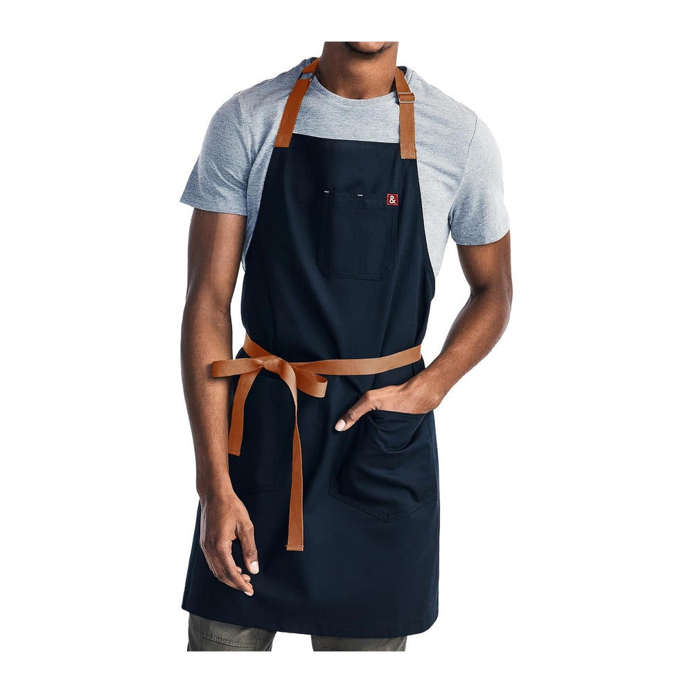 hedley & bennett Essential Apron – Adjustable Bib Chef Apron with 3 Pocke...