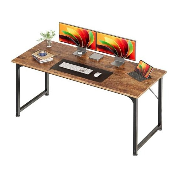 Huuger Computer Desk, 55 Inch Home Office Desk, Gaming Writing Work from Home...