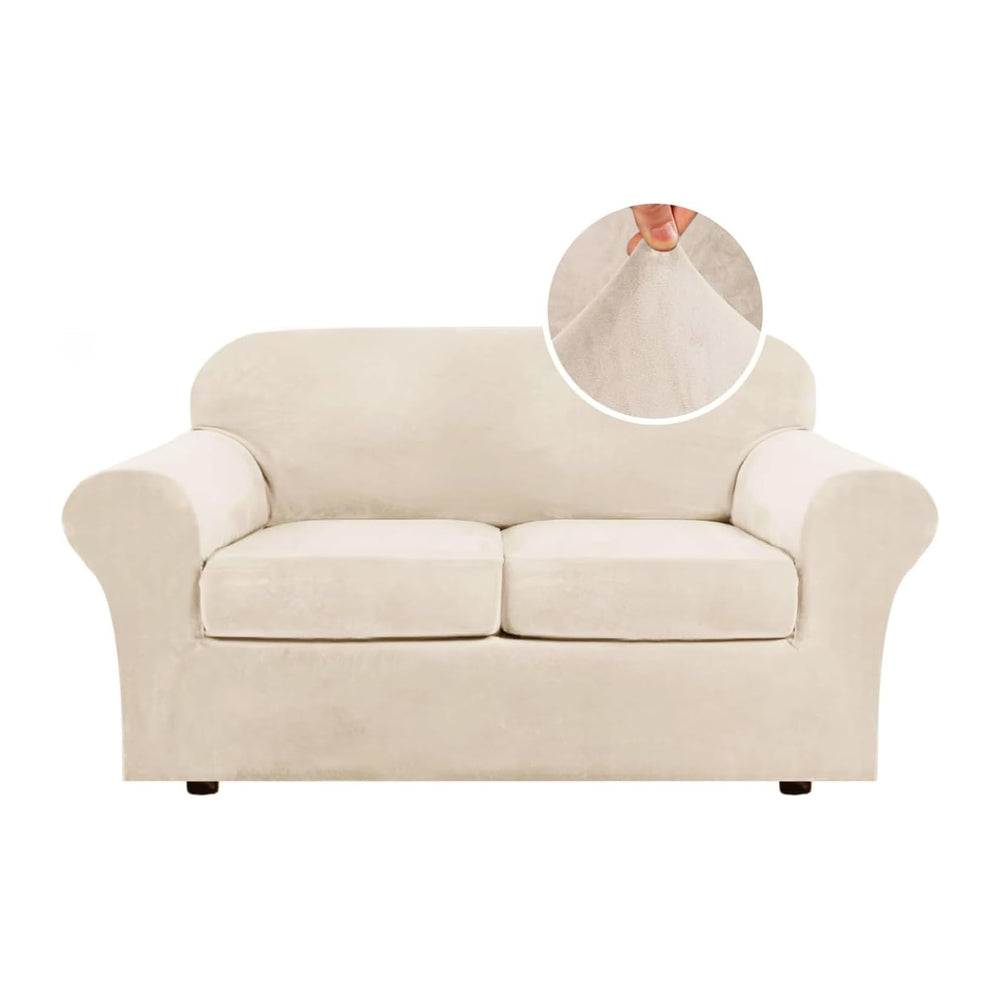 H.VERSAILTEX 3 Piece Stretch Sofa Covers Couch Covers