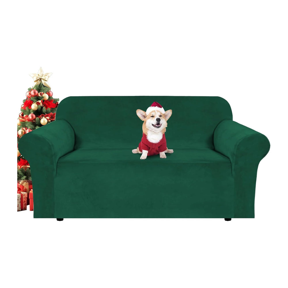 H.VERSAILTEX Stretch Velvet Loveseat Covers