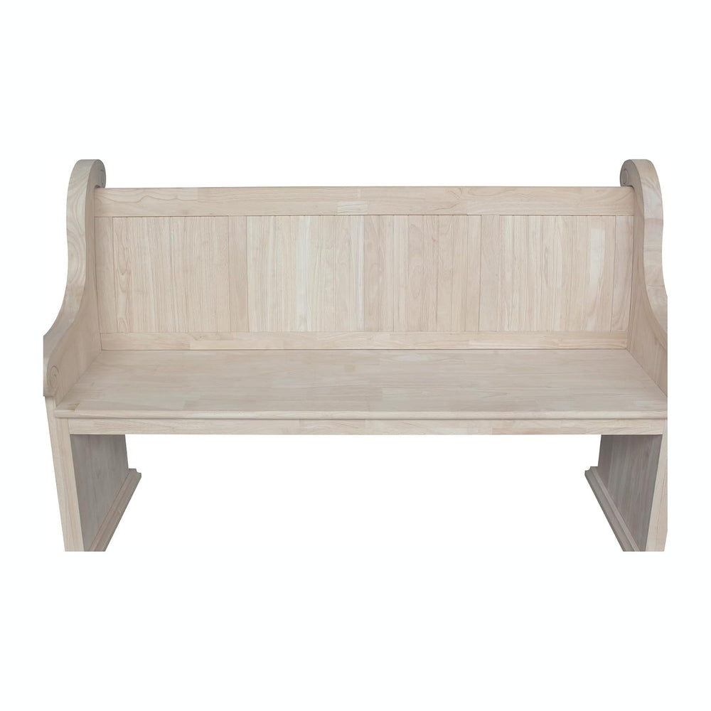 IC International Concepts, Sanctuary Bench, Solid Real Wood, Sturdy Parawood,...