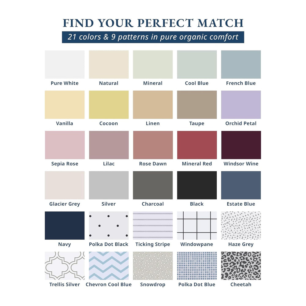 LANE LINEN Queen Sheets 100% Organic Cotton GOTS Certified Percale Weave Deep...