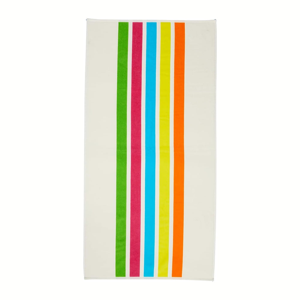 Loon & Lake Luxury Beach Towels Set of 2 - Retro Stripes | | 2 Pack 30&qu...
