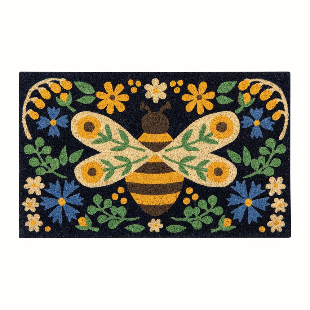 Now Designs Bee Garden Doormat, Coir Fiber