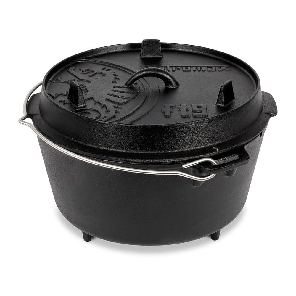 Petromax Cast Iron Dutch Oven for Cooking or Baking Outdoors Over a Campfire ...