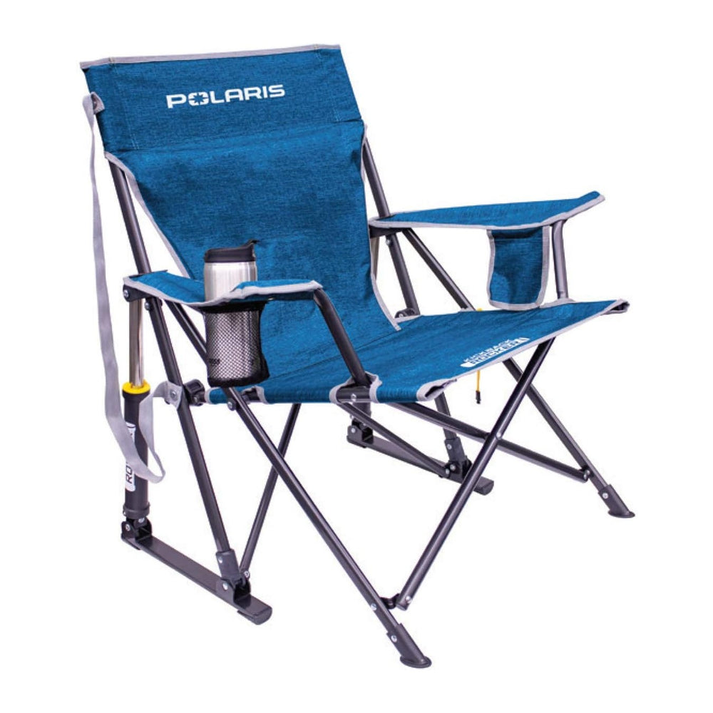 Polaris 2862626 Kickback Rocker Chair Outdoor Camping Hiking Foldable Seat Blue