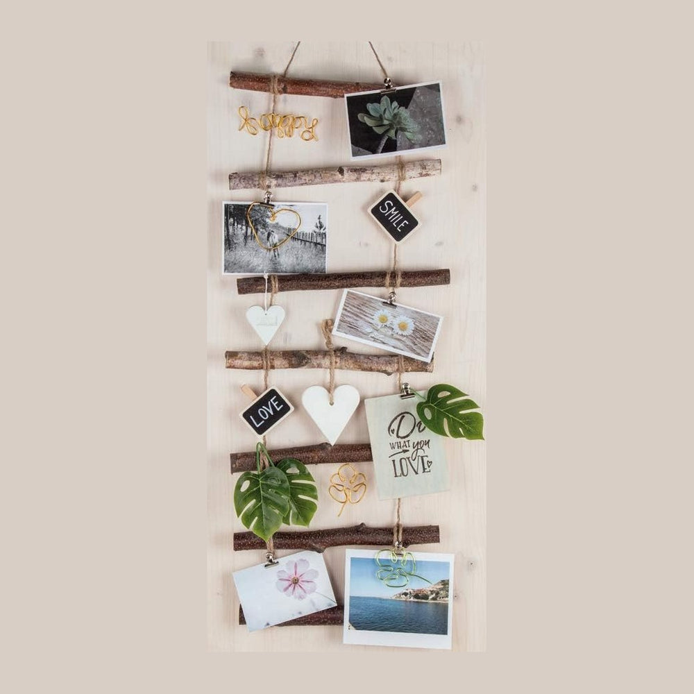 Rayher Natural Wooden Decorative Ladder, 96x30x2cm