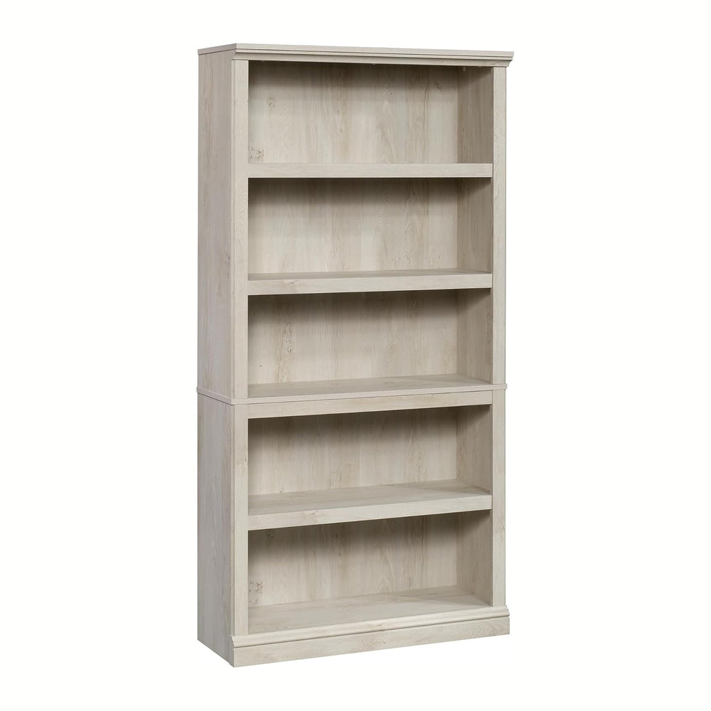 Sauder 5 Tier Book Shelf Wooden Bookcase Multipurpose Bookshelf for Home Offi...