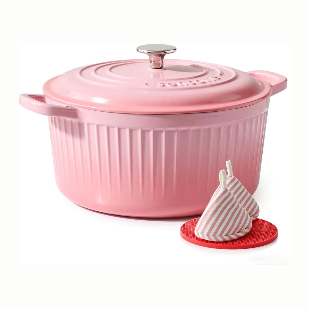 SENSARTE Enameled Cast Iron Dutch Oven Pot