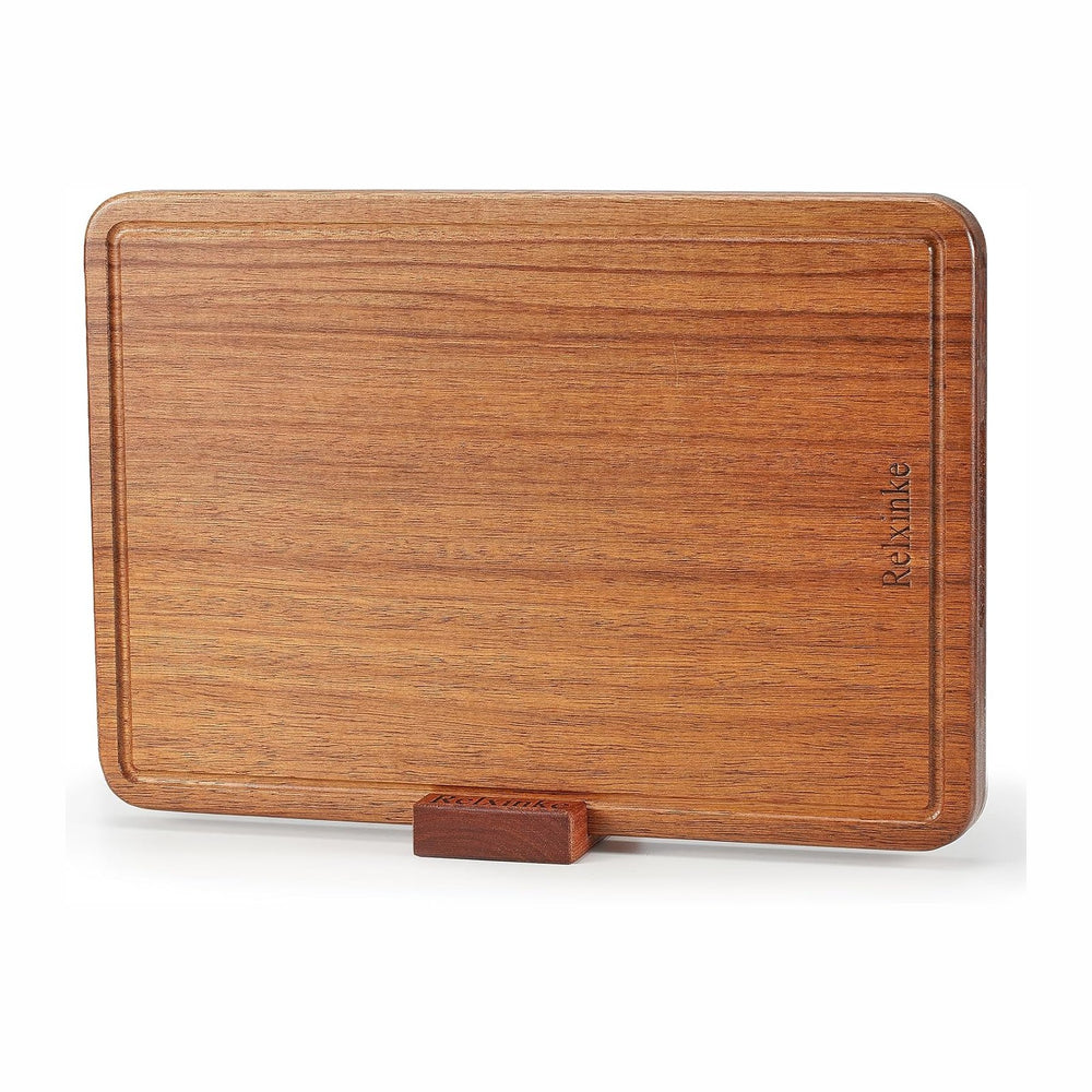 Solid Teak Wood Cutting Board One Piece Non Glued Thick Crack Resistant Wooden