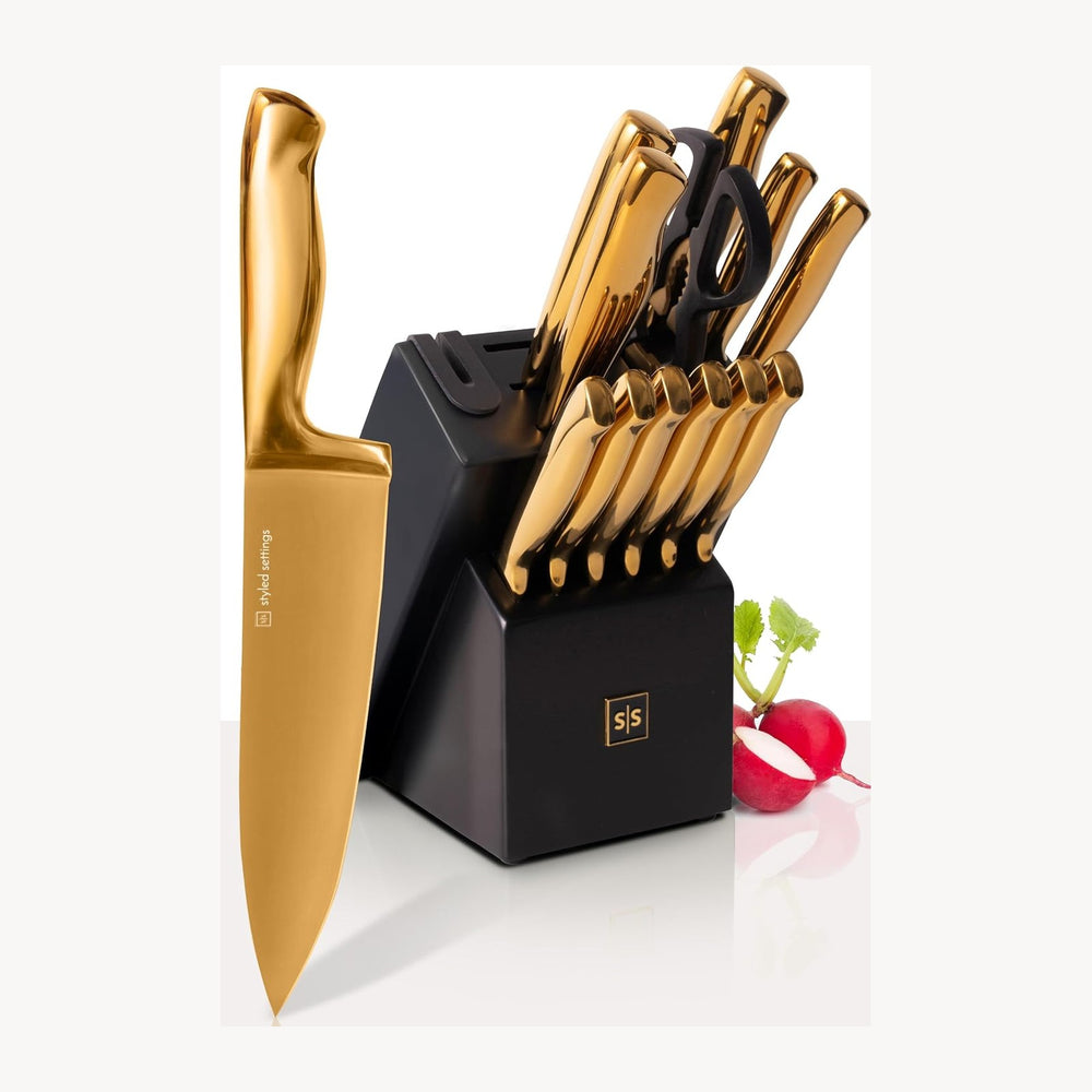 Styled Settings Gold Knife Set