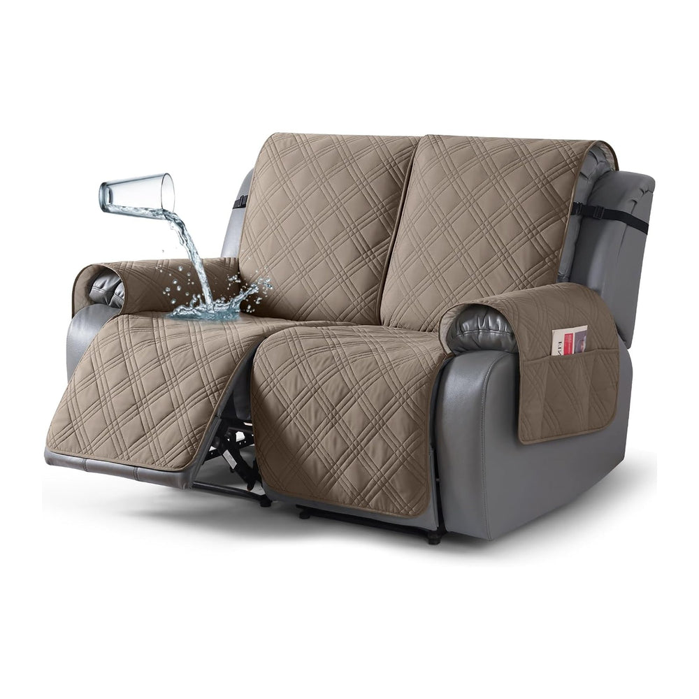 TAOCOCO 100% Waterproof Loveseat Recliner Covers 2 Seater, Split Loveseat Covers