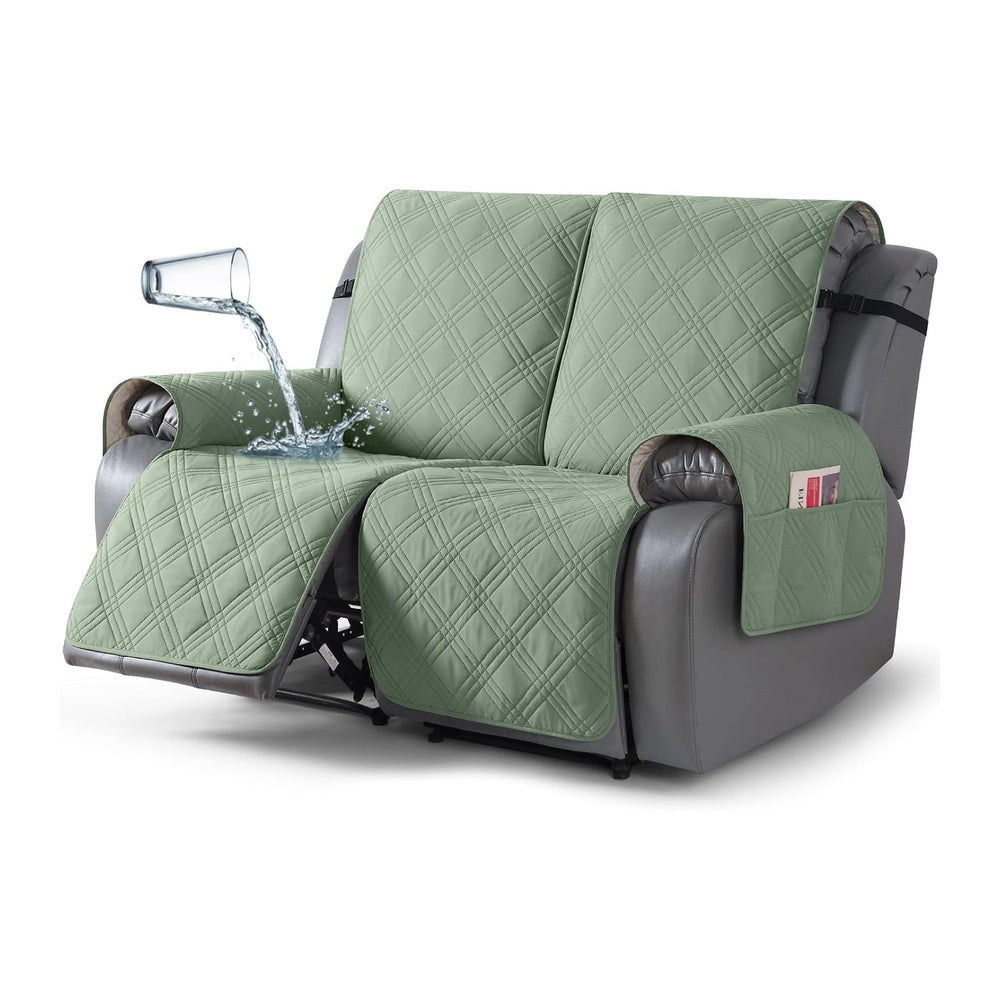 TAOCOCO 100% Waterproof Loveseat Recliner Covers 2 Seater, Split Loveseat Covers