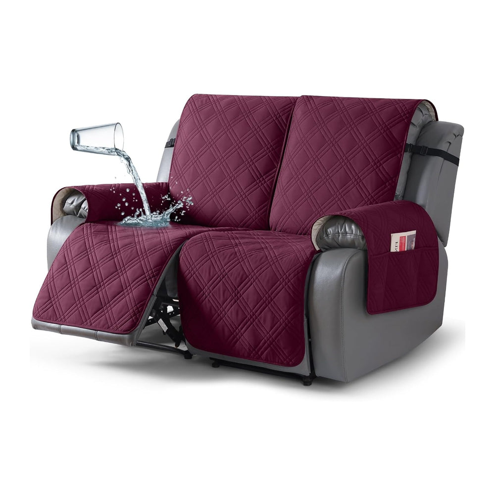 TAOCOCO 100% Waterproof Recliner Loveseat Cover Non Slip Couch Cover