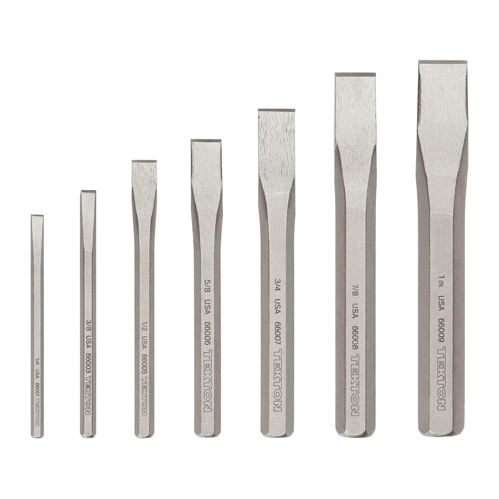 TEKTON Cold Chisel Set, 7-Piece | PNC91004 | Made in USA
