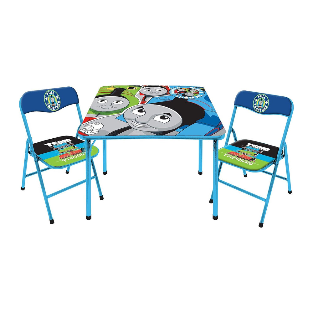 Thomas & Friends 3 Piece Foldable Table and Chair Set, Ages 3+, Blue