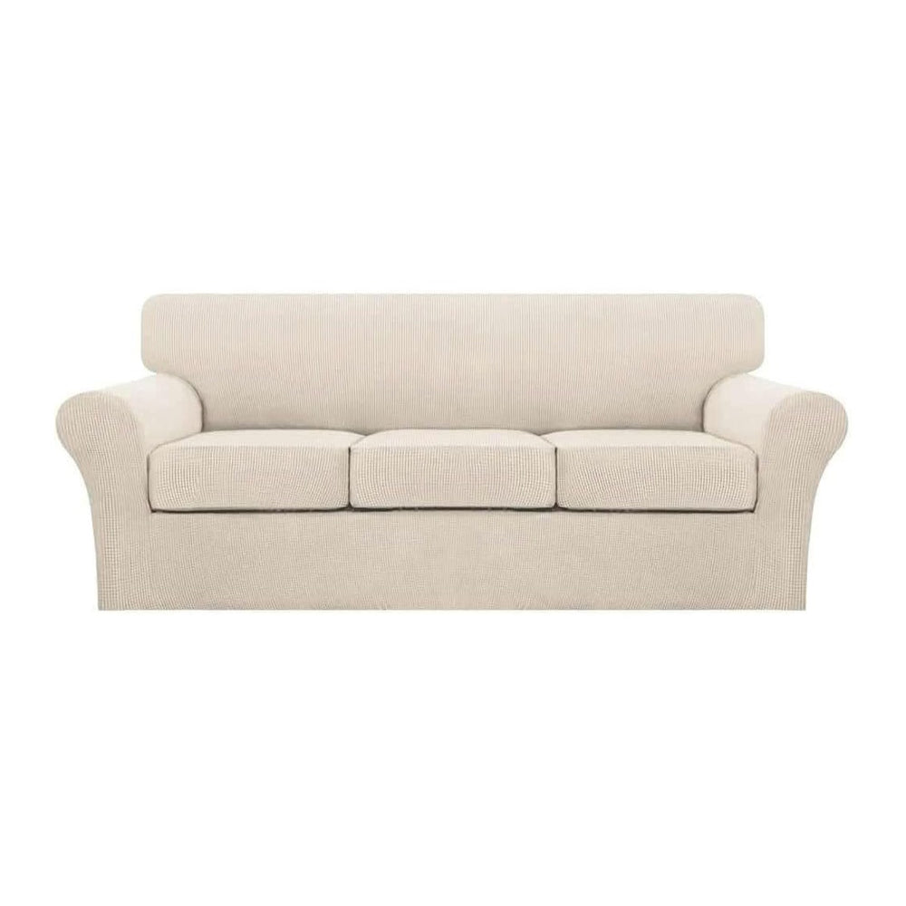 Turquoize 4 Piece Sofa Covers for 3 Cushion Couch Sofa Slipcover Soft Couch