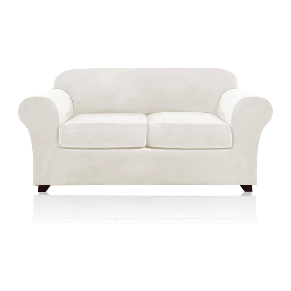 Velvet Couch Cover Loveseat Covers for 2 Cushion Couch 3 Piece Sofa Covers fo...
