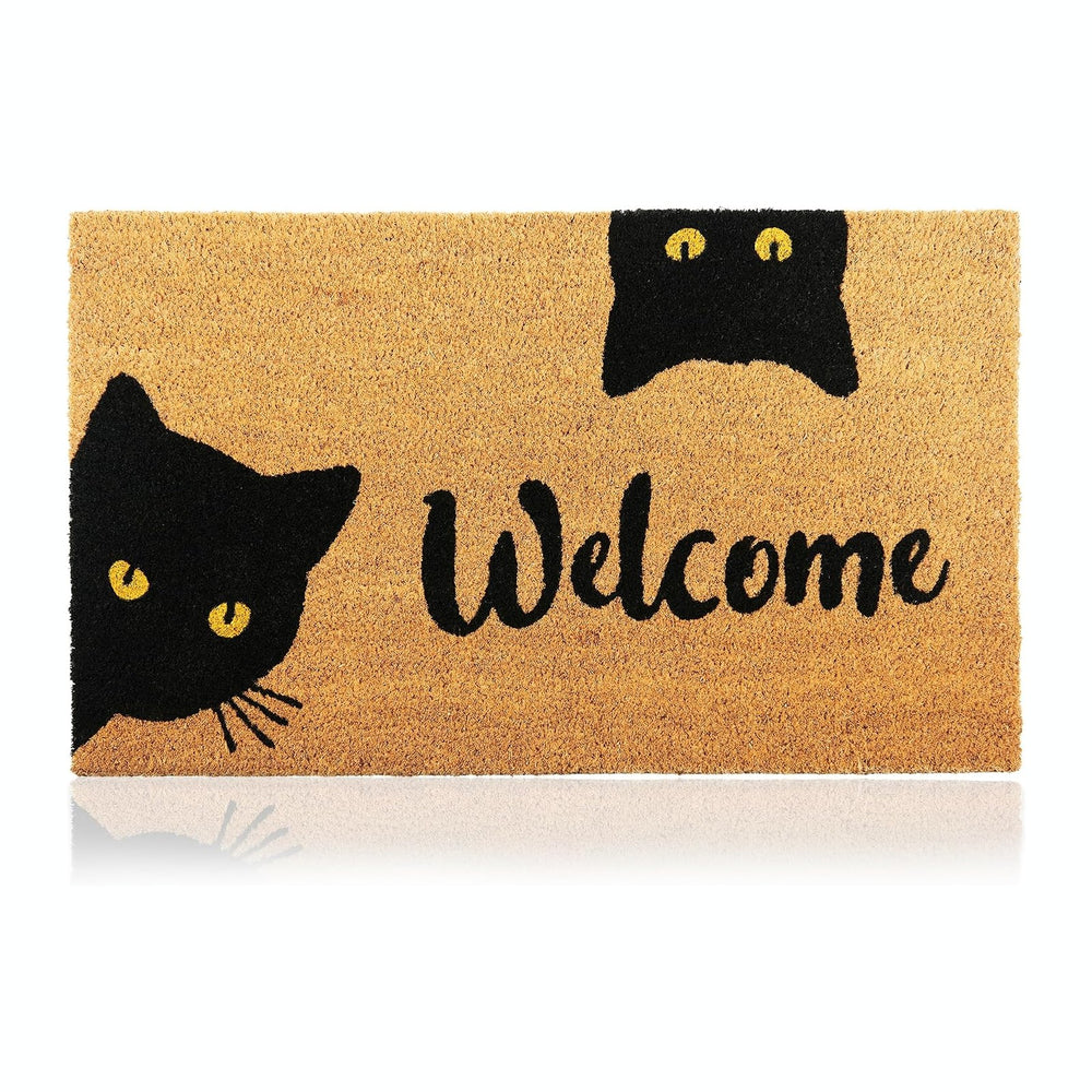 Welcome Cats - 24"x36" - Coir Door Mat - Welcome Mats