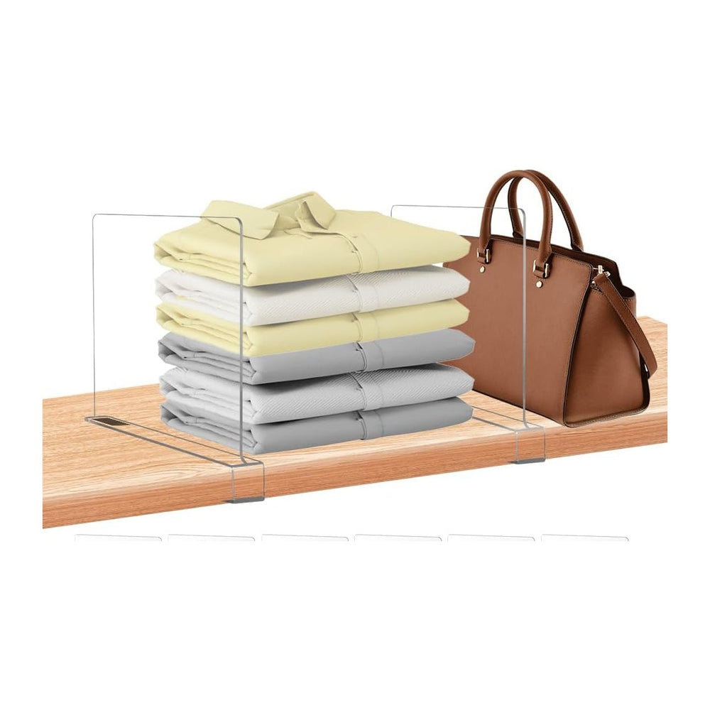 xydstay 12 Pack Acrylic Shelf Dividers