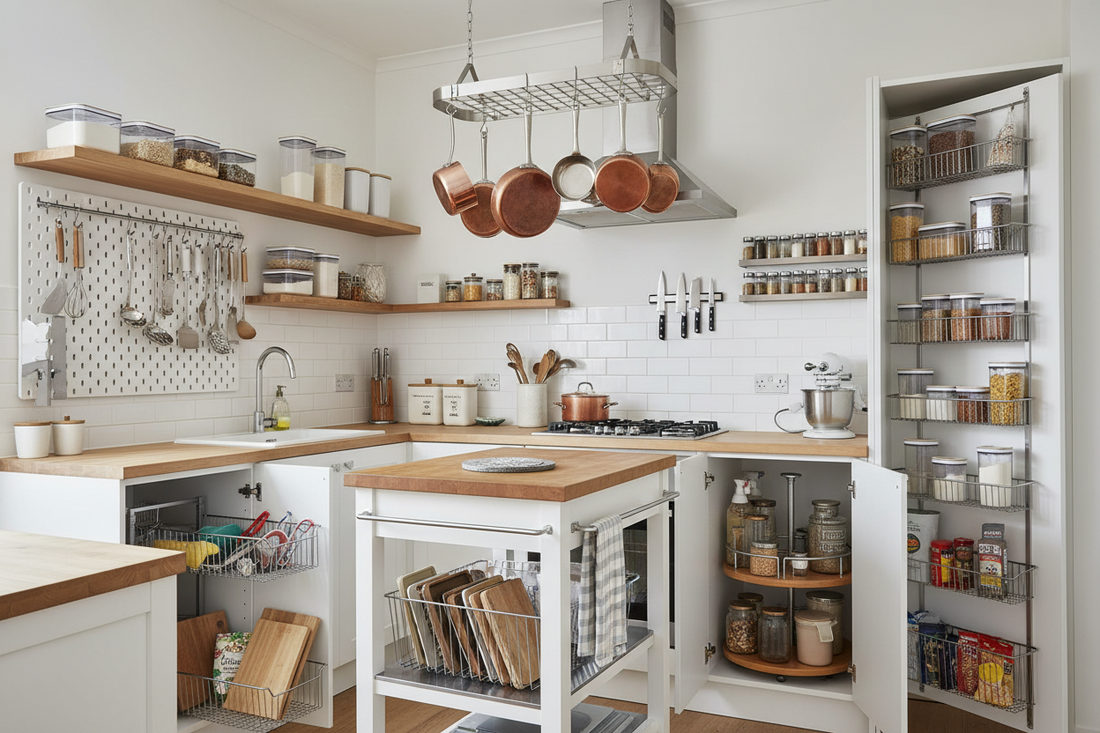 10 Small Kitchen Storage Ideas That Instantly Save Space