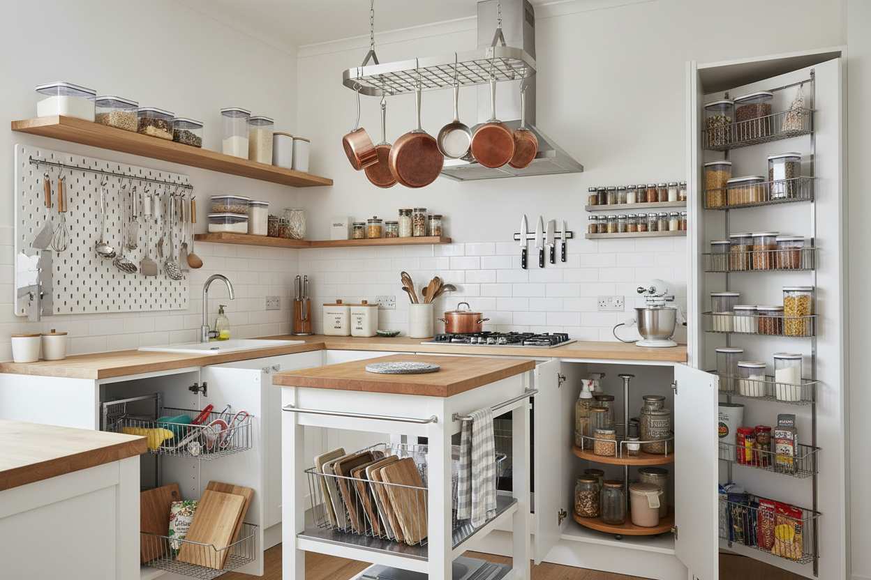 10 Small Kitchen Storage Ideas That Instantly Save Space