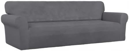 PureFit Super Stretch 4 Seater Sofa Slipcover – Spandex Non Slip Soft Couch - Image 8