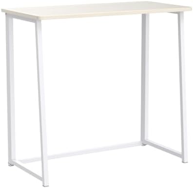 WOHOMO Folding Desk, Small Foldable Desk 31.5" for Small Spaces, Space S...