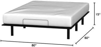 Sven and Son Essential Adjustable Bed Base (Frame Only), Easy Assembly, Head ...