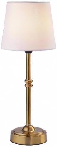 O'Bright Seraph Cordless Rechargeable LED Table Lamp, Antique Brass