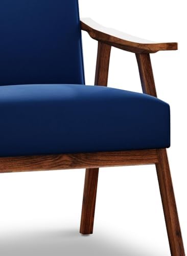 Mid Century Accent Chair, Boho Farmhouse Accent Chairs for Living Room, Retro...