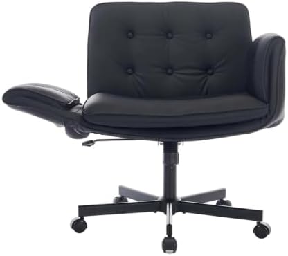 Criss Cross Chair with Lumbar Airbag & Folding Arms Relieve Back Pain, Wi...