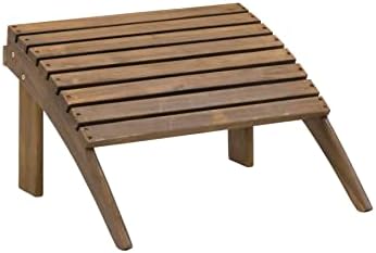 linon home dcor linon adirondack woodstock ottoman, teak, main product view