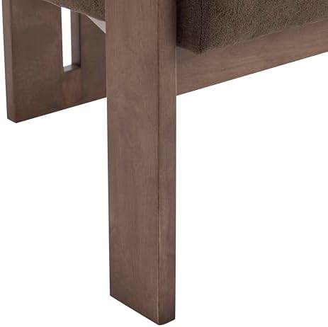 Christopher Knight Home Rones Modern Velvet Upholstered Accent Chair, Wooden ...
